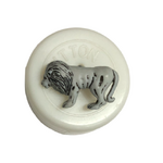 Button - 16mm Button - Grey Lion