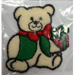 Iron-On Motif - Teddy with Gift