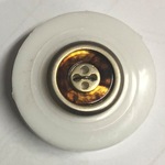 Button - 15mm Gold/Brown