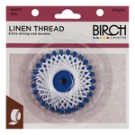 Birch Linen Thread – White (20m)