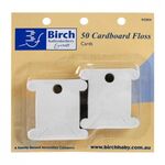 Birch 50 Cardboard floss bobbins