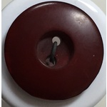 Button - 21mm Rust Brown Round Col.54