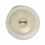 Button - 21mm Antique White Round 75