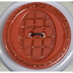 Button - 23mm Orange/Silver Col.90
