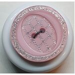Button - 23mm Pink/Silver 91