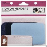 Birch Iron On Menders Sky/Navy/Navy Denim