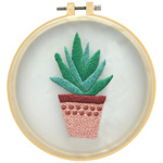 MAKE IT EMBROIDERY KIT – FLOWER POT 11.5 X 7.1CM
