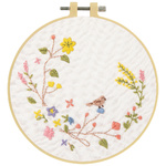 MAKE IT EMBROIDERY KIT – BIRD ON A BRANCH 12.9 X 11.9CM
