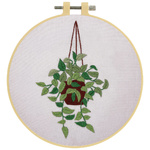 MAKE IT EMBROIDERY KIT – HANGING POT 14.1 X 8.6CM