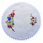 Flannel Flowers 30cm Round Traycloth Embroidery Kit 587107