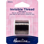 Hemline Invisible Thread - Smoke