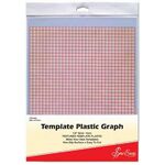 Graph Template Plastic 7mm Grid  Size 280mm x 215mm