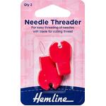 Needle Threader with Cutter - Pkt 2 Hemline
