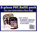 Embroidery Floss Bag 5 Piece PVC Refill Pack