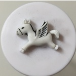 Button - 21mm Pegasus White