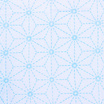 Sashiko Printed Cloth White - Galaxy 2