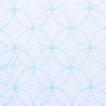 Sashiko Printed Cloth White - Rings 3