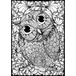 Velvet Poster Art - Owl