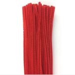 Chenille Stem/Pipe Cleaners 6mm Red
