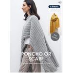 Crochet Poncho or Scarf in Patons Inca 9003