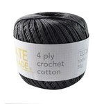 4 Ply Crochet Cotton 4921 Charcoal