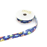 16mm Vehicles Printed Satin Ribbon BRS074