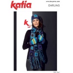 Katia Darling 4 Ply Crochet Hat Scarf TX063