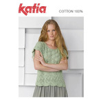 TX511 - Katia Cotton Lace Round Neck Top Pattern