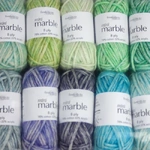 Fiddlesticks Mini Marble 8 Ply Yarn – Pack 3 – Blues & Greens