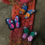 Ashford Needle Felt Kit Butterfly Brooch