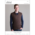 Ashford Knitting Pattern - Shawl Collar Vest
