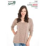 N1387 Loose Fitting Jumper with 3/4 Sleeves