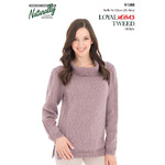 N1388 Sweater with Texture Panels