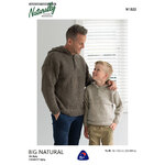 Naturally Big Natural Hooded Sweater N1522