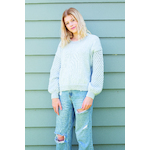 N1545 Lace Sleeve Sweater 