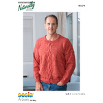 N1574 – Men’s Cable Knit Sweater Pattern (DK / 8ply)