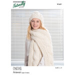 N1601 Sumptuous Cable Scarf & Beanie