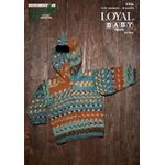 K456 - Hooded Sweater in Naturally Loyal Baby Prints 8 Ply