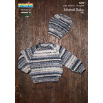 K470 - Raglan Sweater and Hat in Mistral Baby 4ply