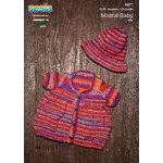 K471 - Short Sleeve Dress and Sun Hat in Mistral Baby 4ply