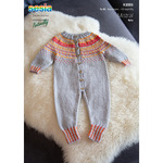 K3005 Fair Isle Yoke Overalls