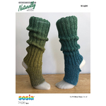 N1684 Leg Warmer Yoga Socks in Sesia Iride 4ply