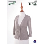 N1184 Women's Wrap Cardigan in Loyal 8 Ply