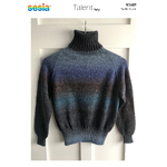 N1689 Polo Neck Top Down Raglan Jumper