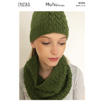 N1696 Alpaca Yarns Chaska Muhu Little Frogs Cowl & Lace Panel Beanie