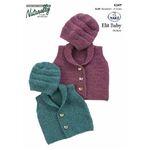 Garter Stitch Vest & Hat in Nako Elit Baby 8 ply - K347