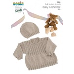 Sweater & Hat in Sesia Baby Cashmere 4 Ply - K356