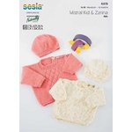 K373 - Sweater & Hat  in 4 Ply Mistral Kid and Zarina