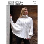 F1221 Poncho Pattern in Zara 8 Ply