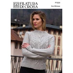 F1223 Sweater Pattern in Zara Melange 8 Ply